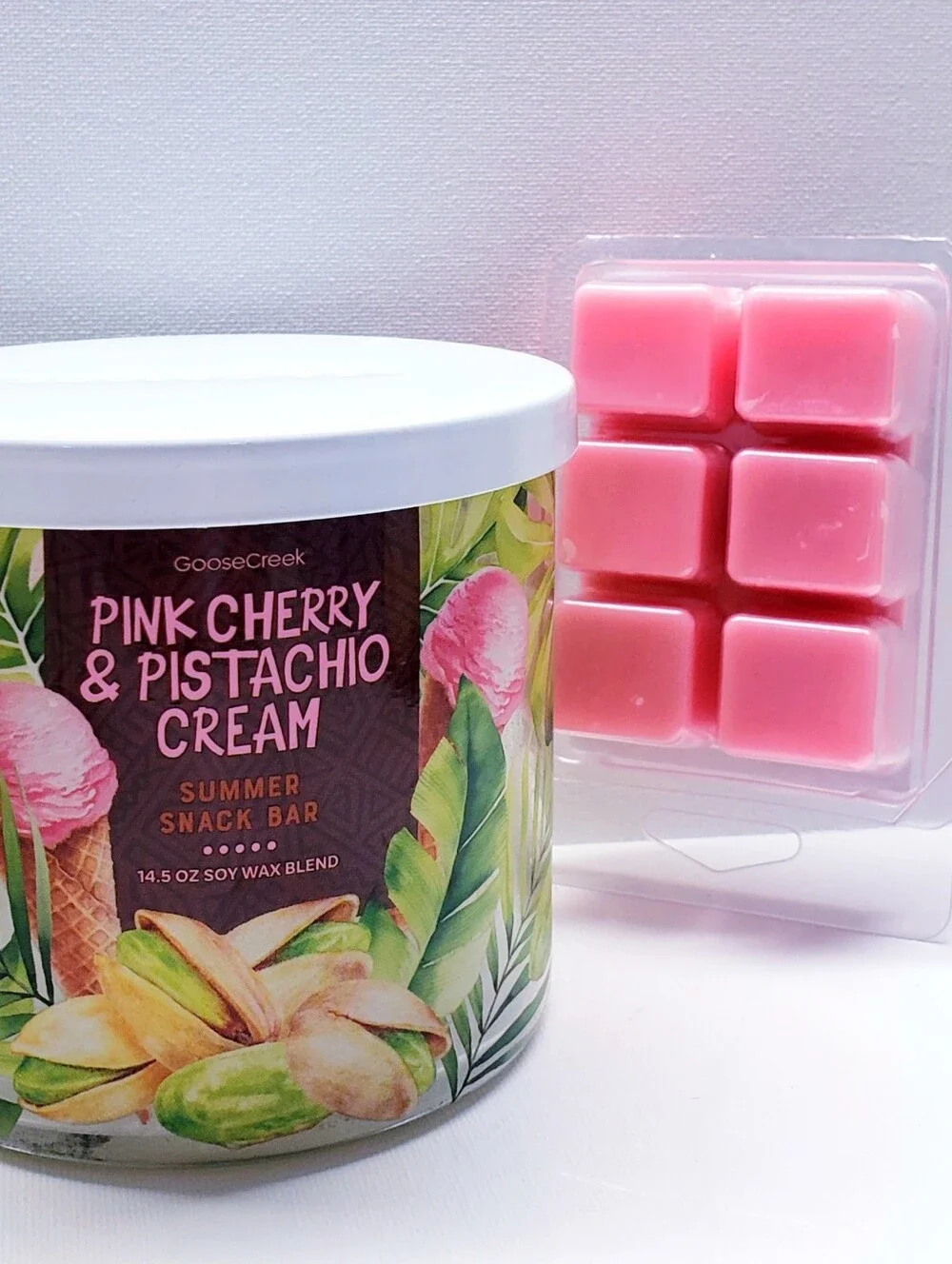 PINK CHERRY & PISTACHIO CREAM -Goose Creek Candle Wax Melts- $8 per pack